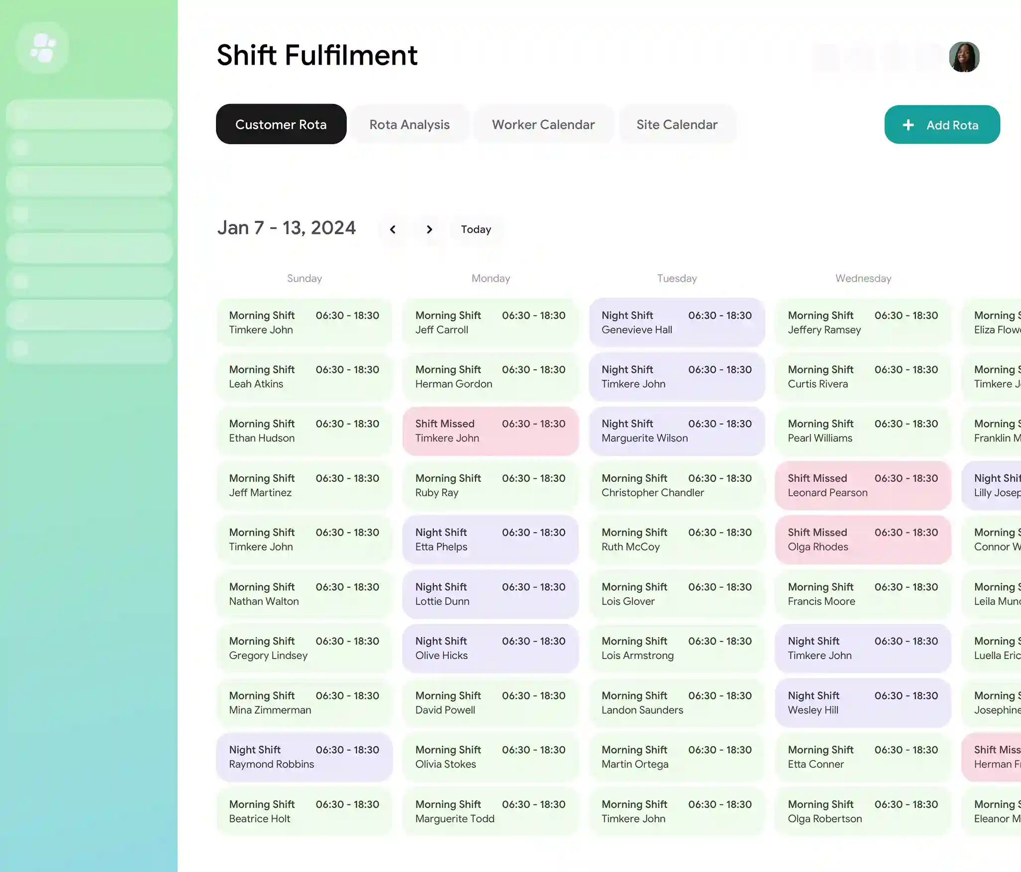 Arez Operate Shift Fulfillment preview